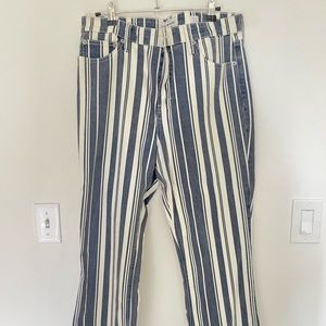 Lucky brand striped ankle pants
